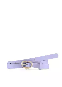 Поясной ремень LASCANA, узкий, с пряжкой в форме сердца, для брюк, джинсов и платьев, цвет Flieder