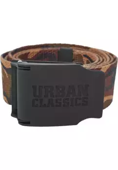 Поясной ремень URBAN CLASSICS " Urban Classics Unisex Woven Belt Rubbered Touch UC", цвет Wood Camo
