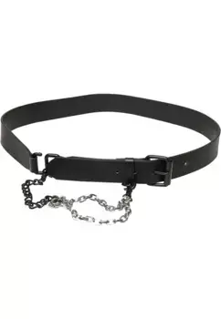 Поясной ремень URBAN CLASSICS " Urban Classics Unisex из искусственной кожи с металлической цепочкой", черный