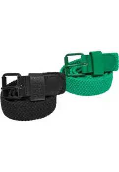 Поясной ремень URBAN CLASSICS " Urban Classics Unisex Elastic Belt Set Kids", зеленый