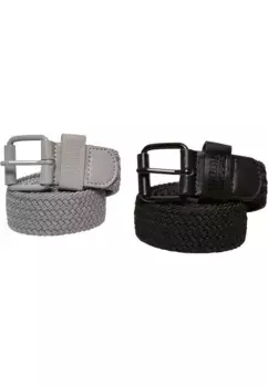 Поясной ремень URBAN CLASSICS " Urban Classics Unisex Elastic Belt Set", черный