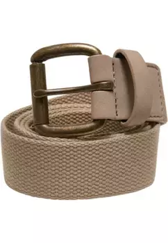 Поясной ремень URBAN CLASSICS " Urban Classics Unisex Canvas Belt", бежевый
