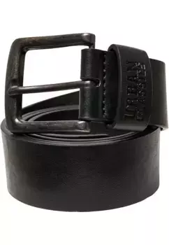 Поясной ремень URBAN CLASSICS " Urban Classics Unisex Recycled Imato Leather Belt", черный
