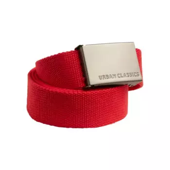 Поясной ремень URBAN CLASSICS " Urban Classics Unisex Canvas Belt", красный