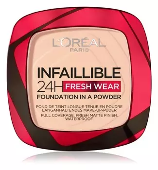 Порошковая основа L’Oral Paris Infaillible Fresh Wear 24h, оттенок 180 Rose Sand 9 г