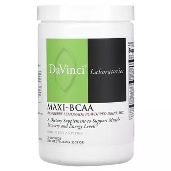 Порошковая смесь для напитков DaVinci Laboratories of Vermont Maxi-BCAA с малиновым лимонадом