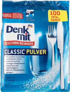 Порошок для посудомоечной машины 100 циклов стирки 1,5 кг. Denkmit