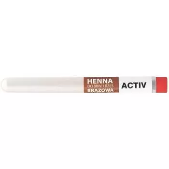 Порошок хны для бровей и ресниц, коричневый, 20 г Activ, Active Shop