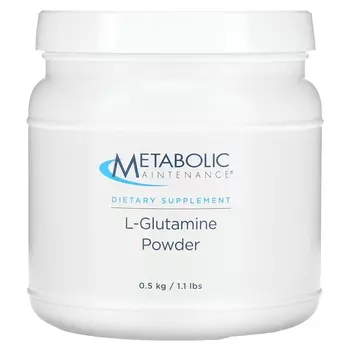 Порошок L-глутамина для поддержания метаболизма 1,1 фунта (0,5 кг) Metabolic Maintenance