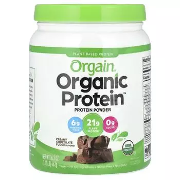 Порошок Organic Protein, на растительной основе, сливочно-шоколадная помадка, 1,02 фунта (462 г) Orgain
