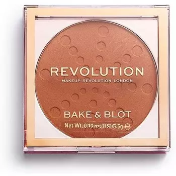 Порошок Revolution Bake & Blot оранжевого цвета, Makeup Revolution