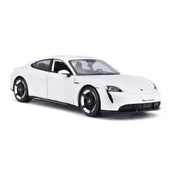 Porsche Taycan Turbo S белый 1:24 Bburago 18-21098