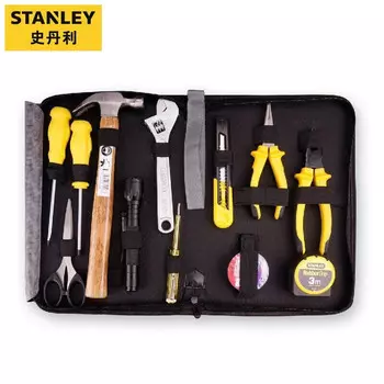 Портативная сумка для инструментов Stanley, универсальный набор инструментов для ухода за имуществом из 12 предметов LT-368-23