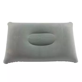 Портативная воздушная надувная подушка из ПВХ, прямоугольная подушка для кемпинга на открытом воздухе, путешествия, серая Stuttg