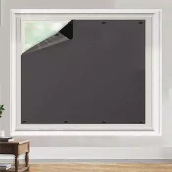 Портативные плотные шторы 140x254 см. Защитные шторы от солнца. Плотные рулонные шторы с присосками для спальни, детской комнаты, мансардного окна, гостиницы. PMS, черный