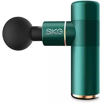 Портативный массажный пистолет F3-En-Green с 4 массажными насадками, Skg