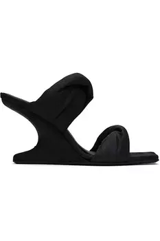 Портервильские сандалии с консолью 8 на скрученном каблуке Rick Owens, черный