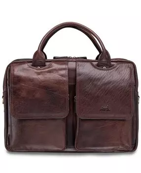 Портфель arizona collection с двумя отделениями для ноутбука/планшета диагональю 15,6 дюйма Mancini, коричневый