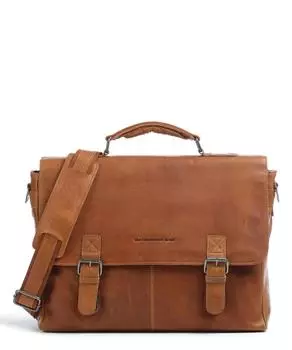 Портфель Belfast 15 дюймов из воловьей кожи с подтягиванием The Chesterfield Brand, коричневый