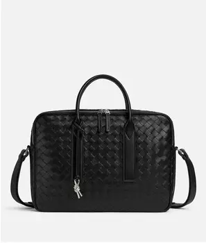 Портфель Bottega Veneta, черный