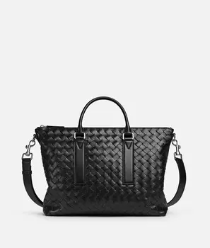 Портфель Bottega Veneta, черный