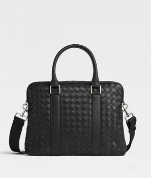 Портфель Bottega Veneta, черный