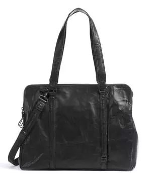 Портфель Bronco 15 дюймов из кожи буйвола Spikes & Sparrow, черный