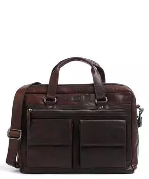 Портфель Bronco 16 дюймов из кожи буйвола Spikes & Sparrow, коричневый