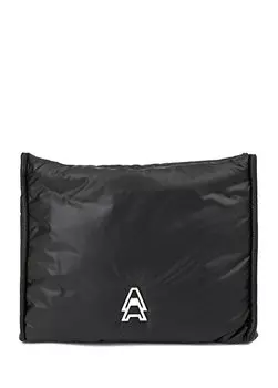 Портфель для женской руки puffer black, черный Academia