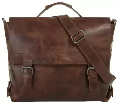 Портфель Гарольда "SADDLE", натуральная кожа Harold'S, коричневый