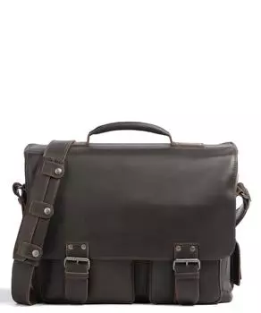 Портфель Hunter Finn 14 дюймов из кожи буйвола Aunts & Uncles, коричневый