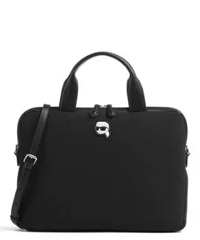 Портфель Ikonik 2.0 текстильный Karl Lagerfeld, черный