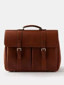 Портфель из натуральной кожи Brunello Cucinelli, коричневый
