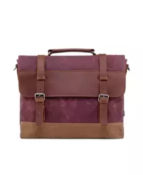 Портфель из вощеного холста Stone Creek TSD BRAND, красный