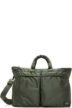 Портфель Khaki Tanker Short Helmet Briefcase PORTER - Yoshida & Co
