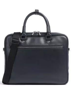 Портфель Montreal 14 дюймов из мелкозернистой яловой кожи Leonhard Heyden, синий