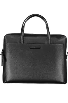 Портфель мужской Calvin Klein с двумя ручками и съемным ремнем, черный