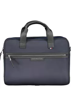 Портфель мужской Tommy Hilfiger текстильный с логотипом бренда, синий