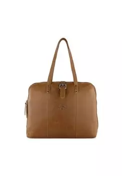 Портфель, натуральная кожа KLONDIKE 1896, цвет Cognac