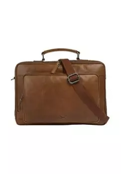 Портфель, натуральная кожа SANSIBAR, цвет Cognac