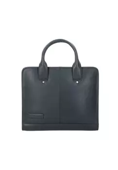 Портфель Навигатор кожаный 34 см PLEVIER, черный