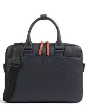 Портфель Novara 15 дюймов из зернистой яловой кожи Braun Bffel, синий