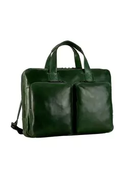Портфель Porto кожаный 38 см LEONHARD HEYDEN, цвет Flaschengrn