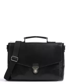 Портфель Roma 15 из зерненой кожи Leonhard Heyden, черный