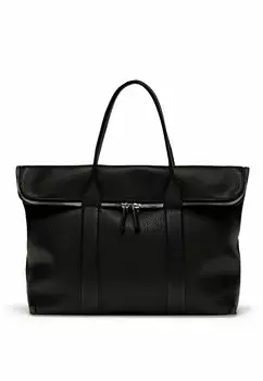 Портфель SOFT GRAINY Massimo Dutti, черный