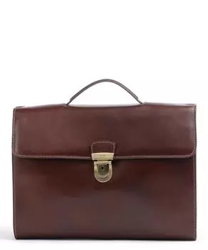 Портфель Toscana из мелкозернистой яловой кожи Picard, коричневый