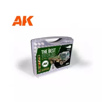Портфель третьего поколения со 120 лучшими цветами — AFV, 3rd Gen Acrylic Paint Sets