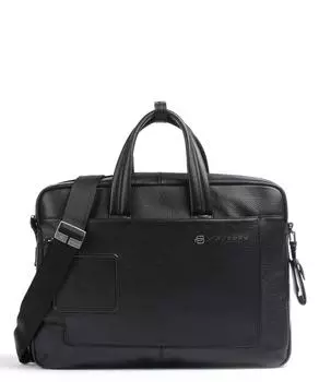 Портфель VIBE 15 дюймов из зерненой яловой кожи Piquadro, черный