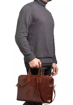 Портфель Viola Castellani, коричневый