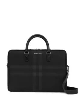 Портфель в клетку BURBERRY, черный